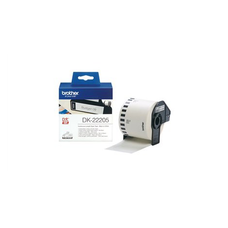 Brother | DK-22205 | Thermal paper | Thermal | Black on white | Roll (6.2 cm x 30.5 m) - 3